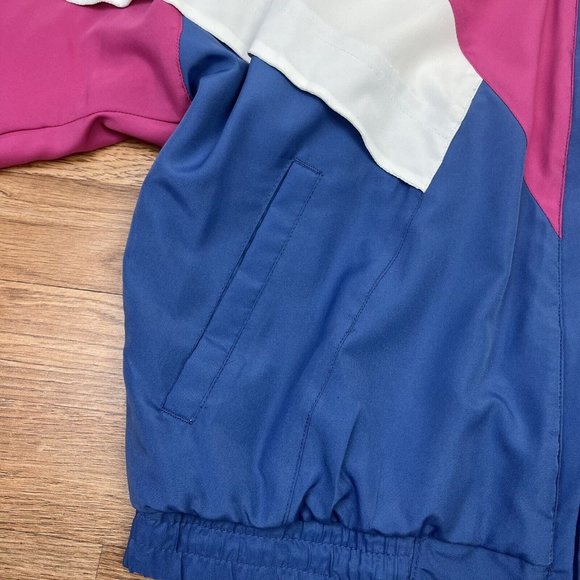 Vintage Colorblock Windbreaker Jacket JCPenney Olympics Women's Size Medium - Picture 3 of 9
